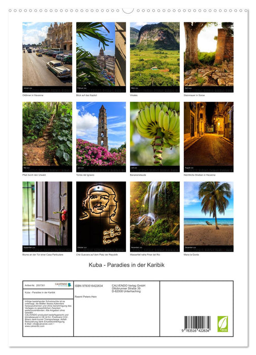 Kuba - Paradies in der Karibik (CALVENDO Premium Wandkalender 2026)