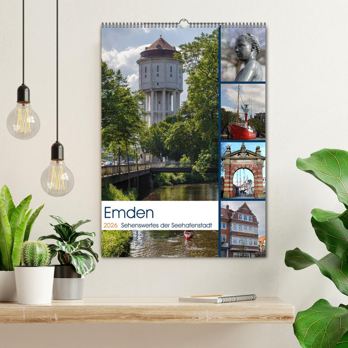 Emden - Sehenswertes der Seehafenstadt (CALVENDO Wandkalender 2026)