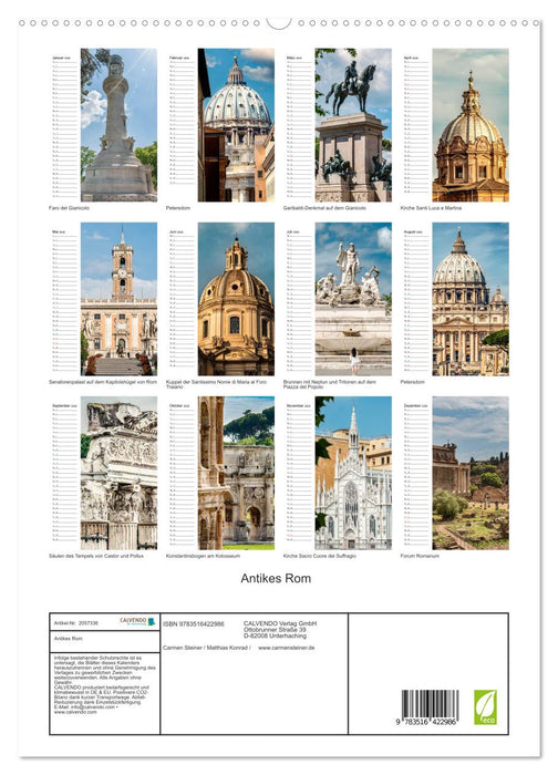 Antikes Rom (CALVENDO Premium Wandkalender 2026)