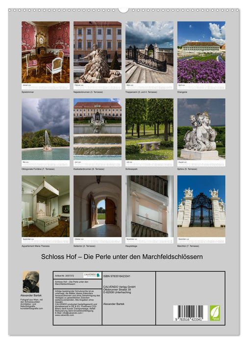 Schloss Hof – Die Perle unter den Marchfeldschlössern (CALVENDO Premium Wandkalender 2026)