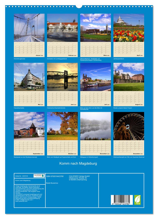 Komm nach Magdeburg (CALVENDO Premium Wandkalender 2026)