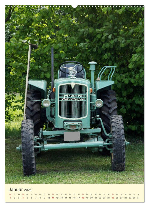 Historische Traktoren (CALVENDO Wandkalender 2026)