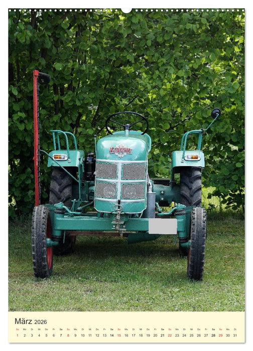 Historische Traktoren (CALVENDO Wandkalender 2026)