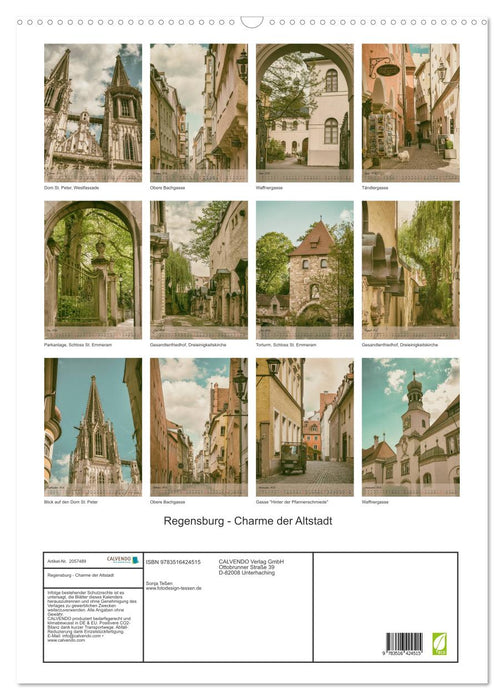 Regensburg - Charme der Altstadt (CALVENDO Wandkalender 2026)