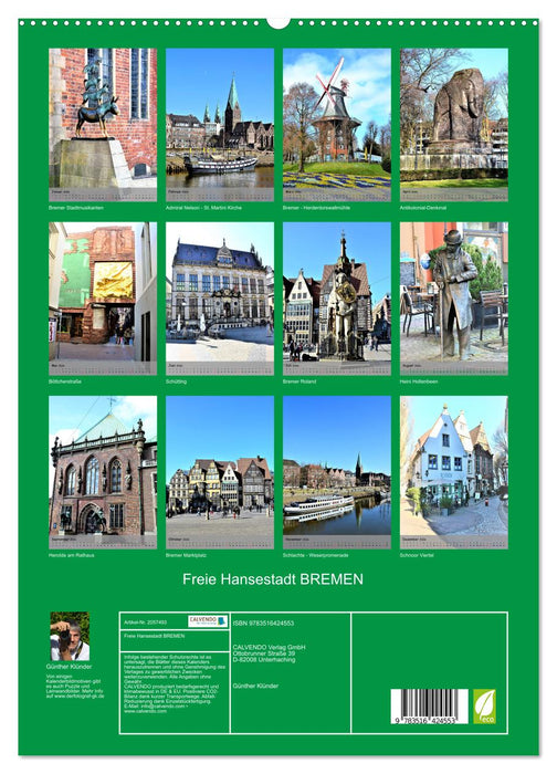 Freie Hansestadt BREMEN (CALVENDO Premium Wandkalender 2026)