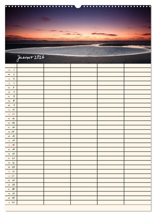 Noch mehr Föhrweh Familienplaner (CALVENDO Wandkalender 2026)
