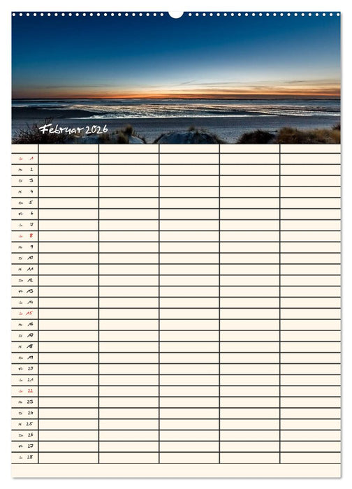 Noch mehr Föhrweh Familienplaner (CALVENDO Wandkalender 2026)