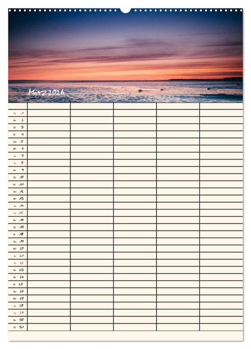 Noch mehr Föhrweh Familienplaner (CALVENDO Wandkalender 2026)