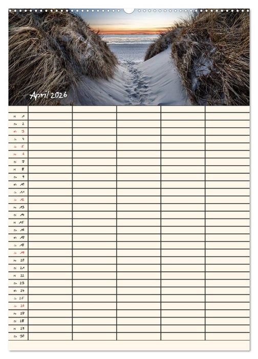 Noch mehr Föhrweh Familienplaner (CALVENDO Wandkalender 2026)