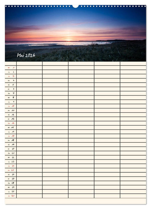 Noch mehr Föhrweh Familienplaner (CALVENDO Wandkalender 2026)