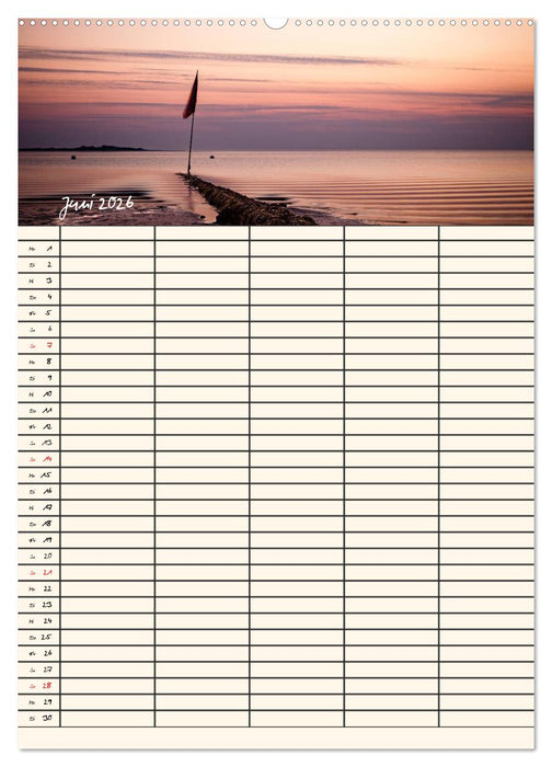 Noch mehr Föhrweh Familienplaner (CALVENDO Wandkalender 2026)