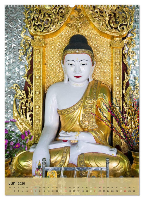 BUDDHA in GOLD (CALVENDO Premium Wandkalender 2026)