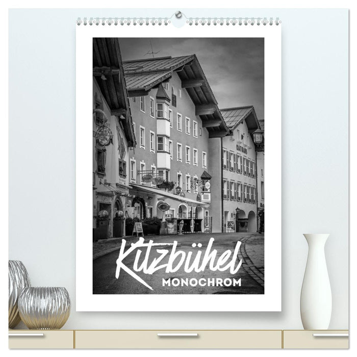 Kitzbühel Monochrom (CALVENDO Premium Wandkalender 2026)