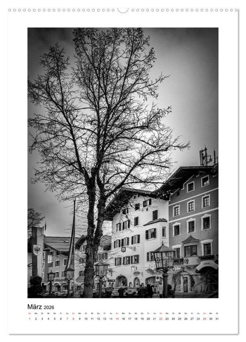 Kitzbühel Monochrom (CALVENDO Premium Wandkalender 2026)