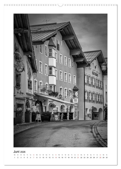 Kitzbühel Monochrom (CALVENDO Premium Wandkalender 2026)