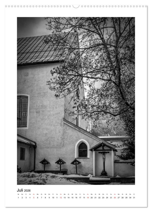Kitzbühel Monochrom (CALVENDO Premium Wandkalender 2026)
