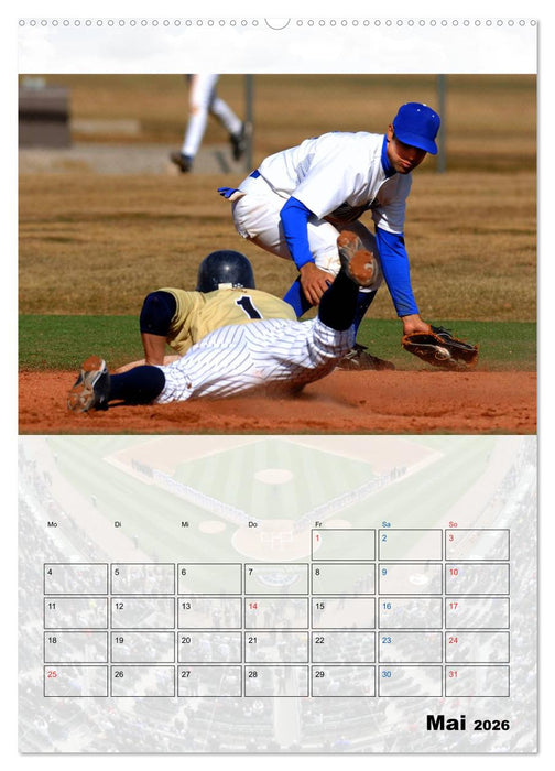 Kultsport Baseball (CALVENDO Premium Wandkalender 2026)