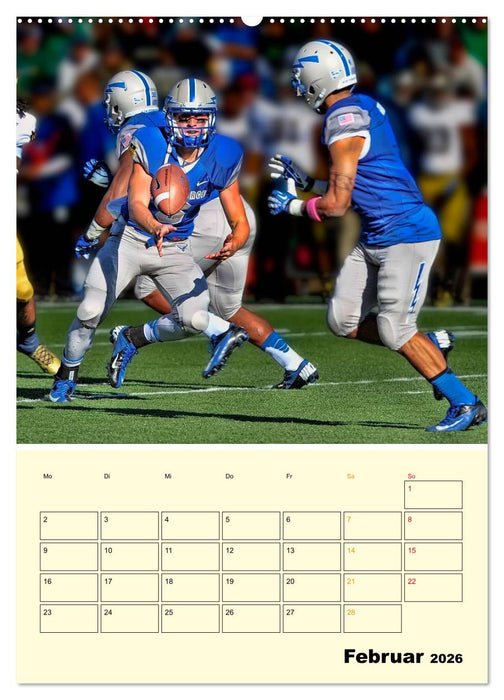 American Football, Team-Arbeit (CALVENDO Premium Wandkalender 2026)
