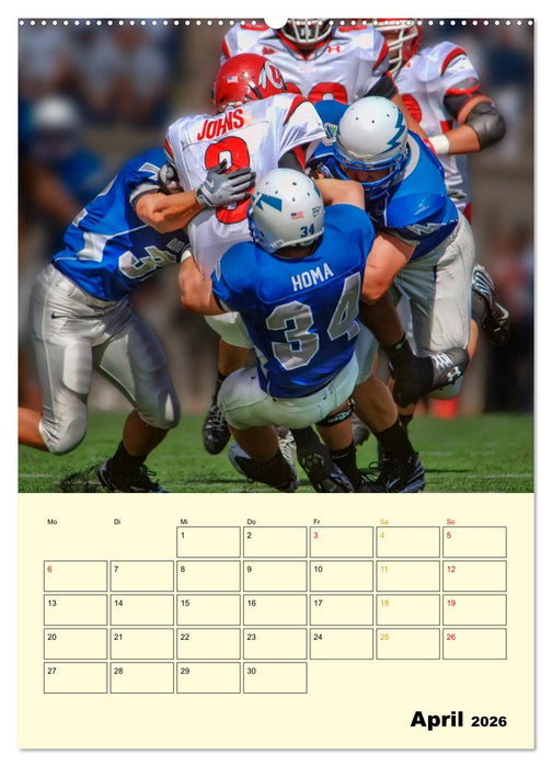 American Football, Team-Arbeit (CALVENDO Premium Wandkalender 2026)