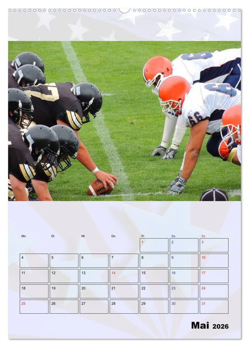American Football - Kickoff (CALVENDO Premium Wandkalender 2026)