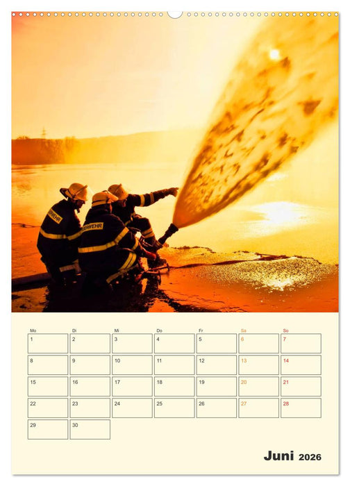 Feuerwehr - im Einsatz weltweit (CALVENDO Wandkalender 2026)