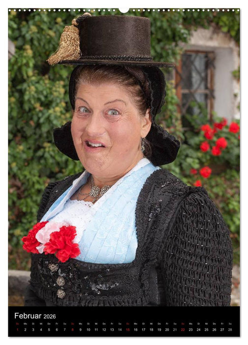 Dirndl und Tradition (CALVENDO Premium Wandkalender 2026)