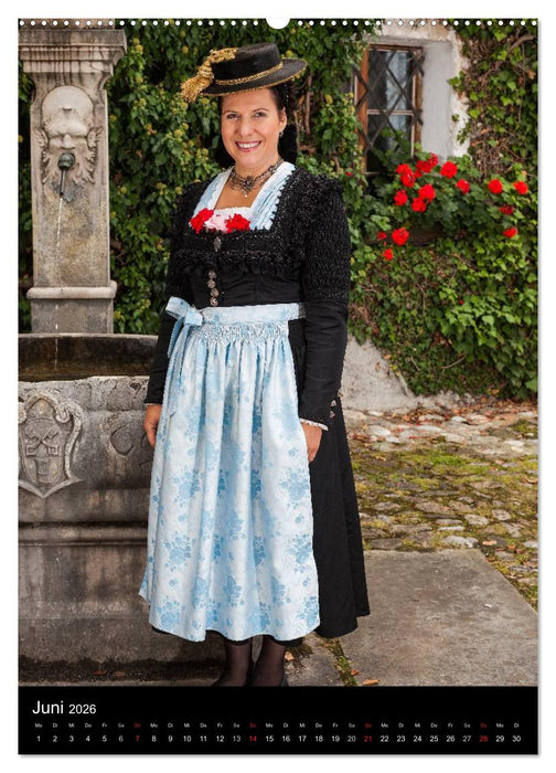 Dirndl und Tradition (CALVENDO Premium Wandkalender 2026)