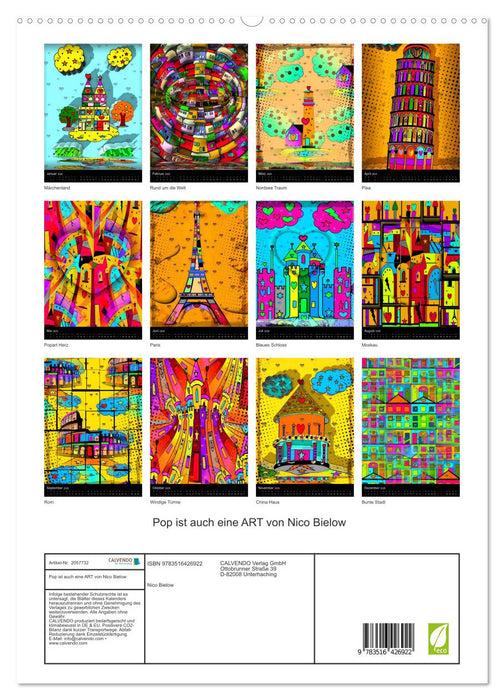 Pop ist auch eine ART von Nico Bielow (CALVENDO Wandkalender 2026)