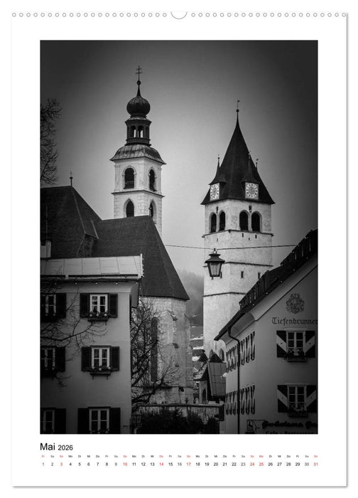 Kitzbühel Monochrom (CALVENDO Wandkalender 2026)