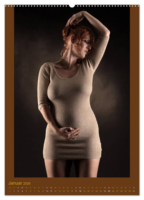 Schwangerschaft - die runde Weiblichkeit (CALVENDO Wandkalender 2026)