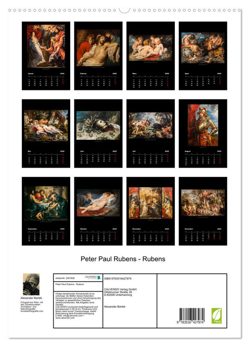 Peter Paul Rubens - Rubens (CALVENDO Premium Wandkalender 2026)