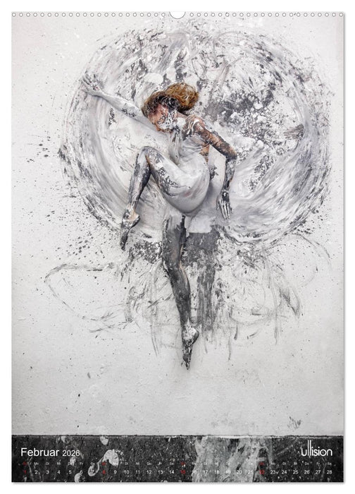 Farbspiele - Akt im Rausch der Farben (CALVENDO Premium Wandkalender 2026)