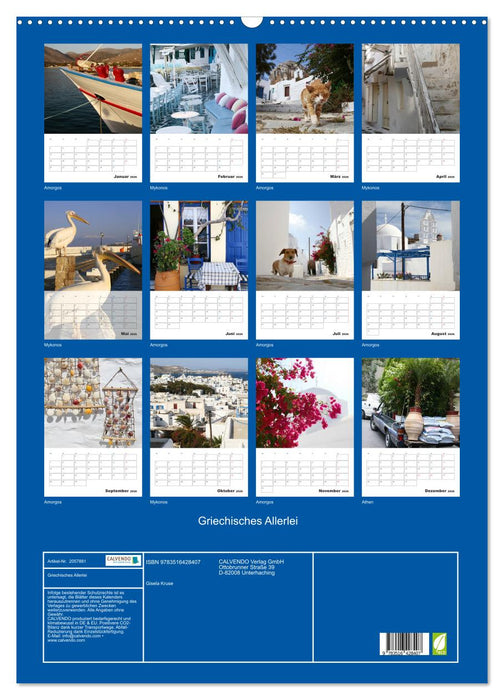 Griechisches Allerlei (CALVENDO Wandkalender 2026)