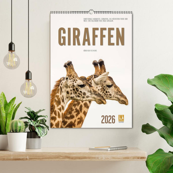 Emotionale Momente: Giraffen, die höchsten Tiere der Welt. (CALVENDO Wandkalender 2026)