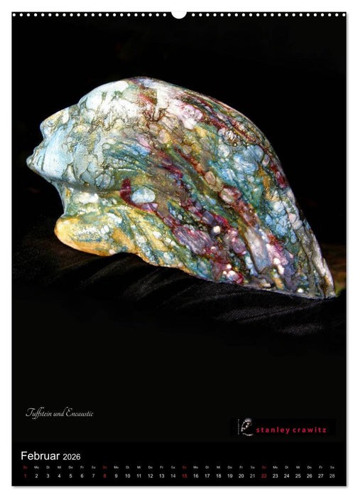 Kunstkalender 2026 - Encaustic und Tuffstein - Skulpturen (CALVENDO Wandkalender 2026)