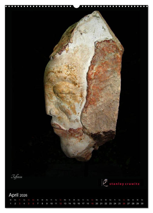 Kunstkalender 2026 - Encaustic und Tuffstein - Skulpturen (CALVENDO Wandkalender 2026)