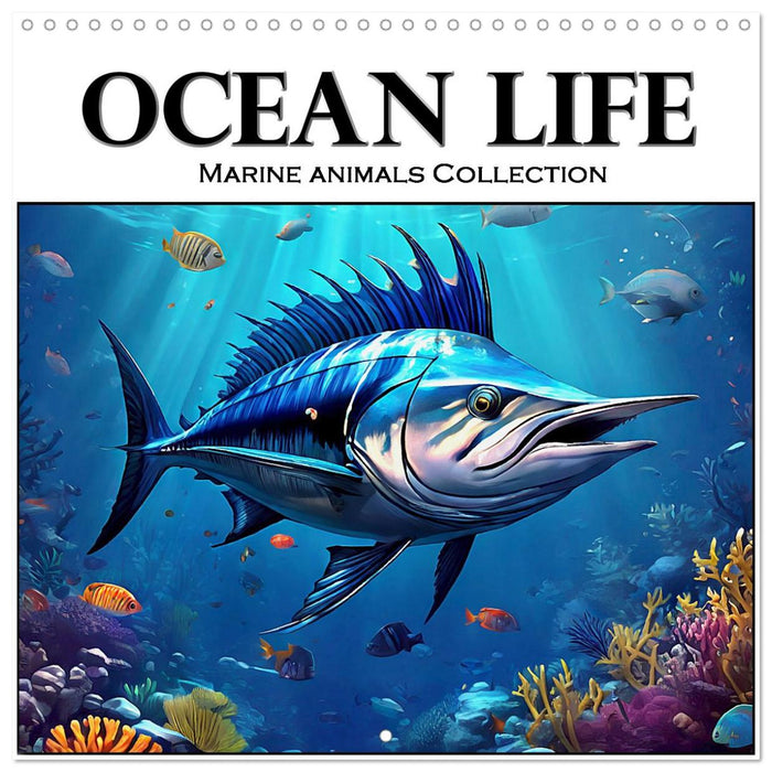 Ocean Life - Marine Animals Collection (CALVENDO Monthly Calendar 2026)