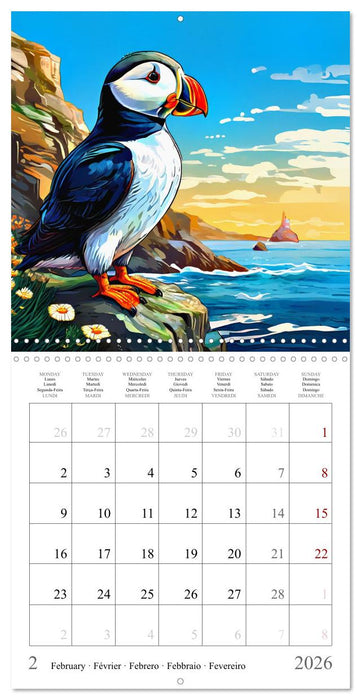Ocean Life - Marine Animals Collection (CALVENDO Monthly Calendar 2026)