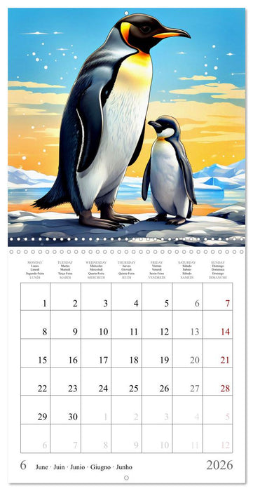 Ocean Life - Marine Animals Collection (CALVENDO Monthly Calendar 2026)