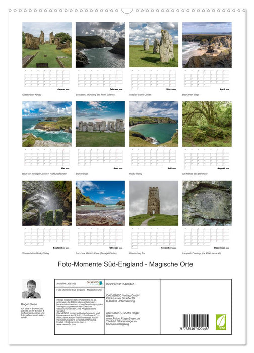 Foto-Momente Süd-England - Magische Orte (CALVENDO Premium Wandkalender 2026)
