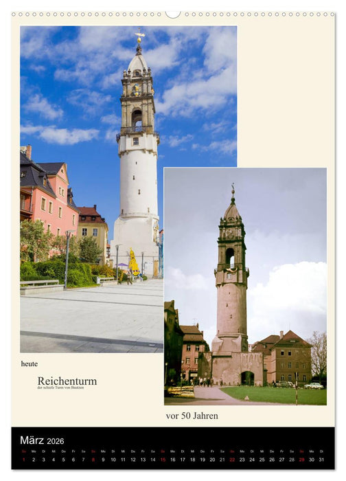 Bautzen vor 50 Jahren und heute (CALVENDO Premium Wandkalender 2026)