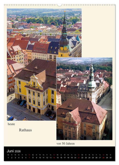 Bautzen vor 50 Jahren und heute (CALVENDO Premium Wandkalender 2026)