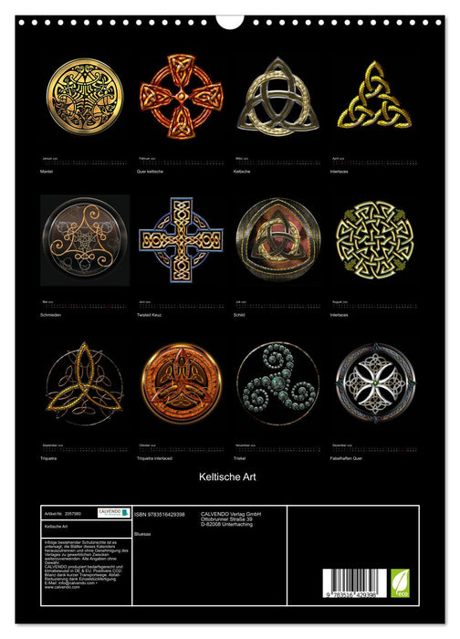 Keltische Art (CALVENDO Wandkalender 2026)