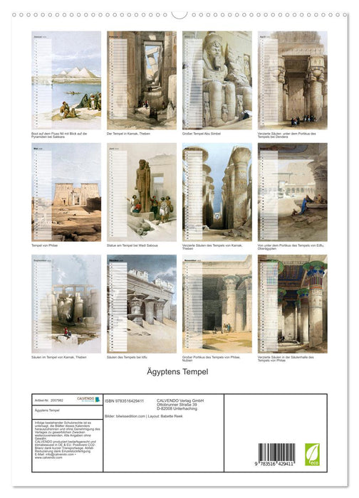 Ägyptens Tempel (CALVENDO Premium Wandkalender 2026)