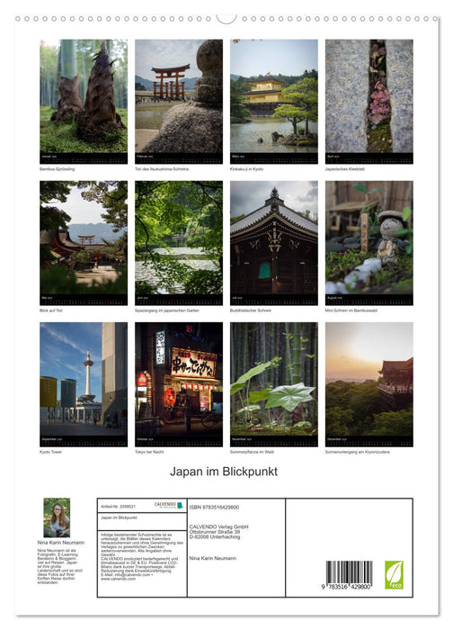 Japan im Blickpunkt (CALVENDO Premium Wandkalender 2026)