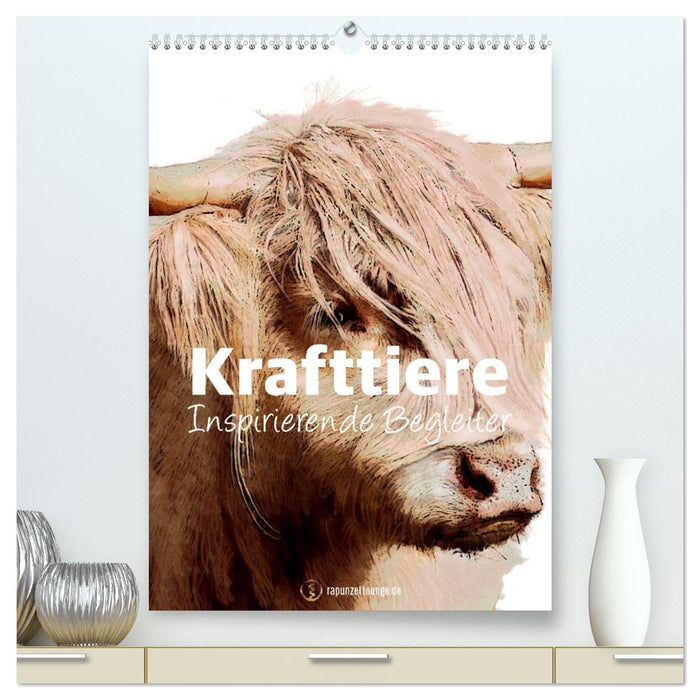 Krafttiere - Inspirierende Begleiter voller Magie und Seele (CALVENDO Premium Wandkalender 2026)
