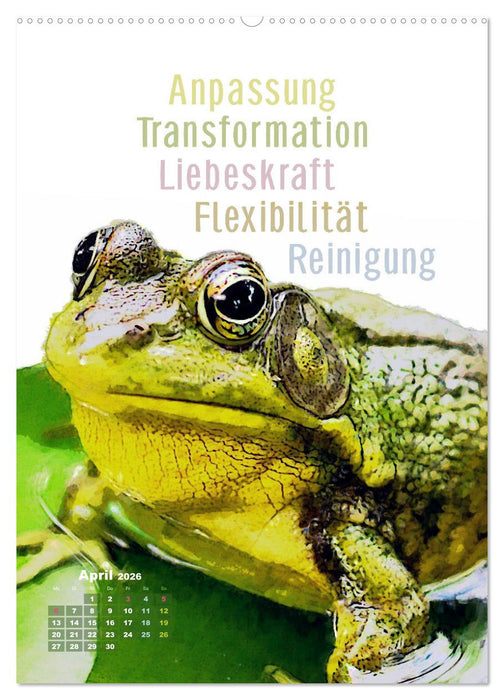 Krafttiere - Inspirierende Begleiter voller Magie und Seele (CALVENDO Premium Wandkalender 2026)