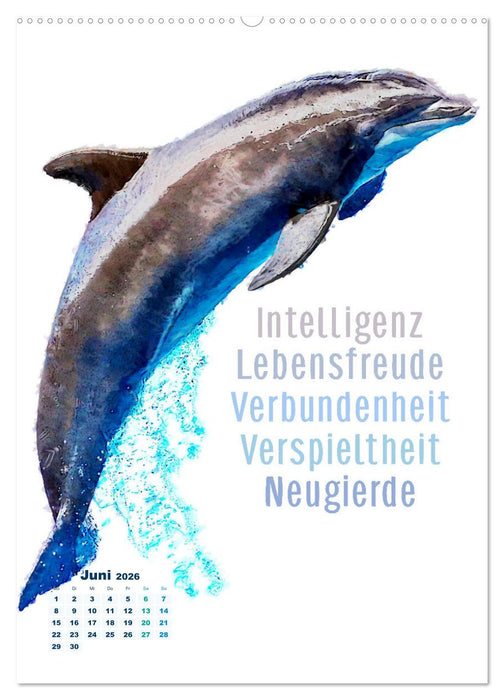 Krafttiere - Inspirierende Begleiter voller Magie und Seele (CALVENDO Premium Wandkalender 2026)