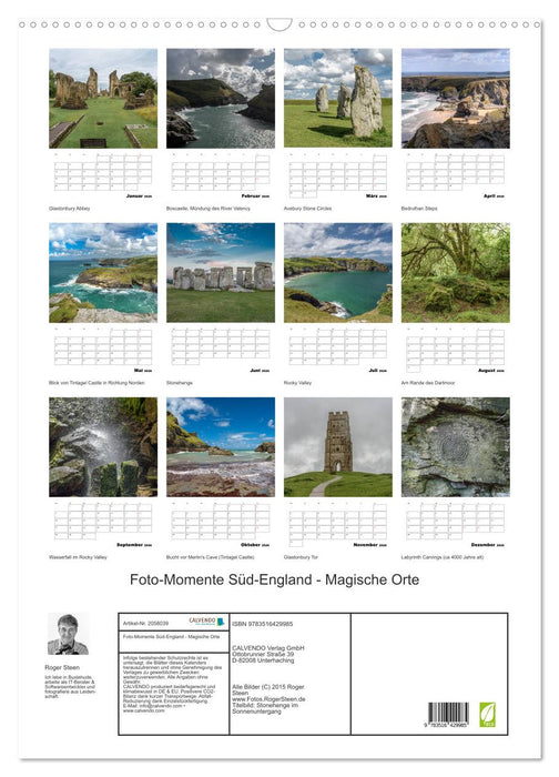 Foto-Momente Süd-England - Magische Orte (CALVENDO Wandkalender 2026)
