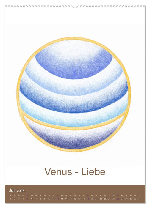 Atlantisheilsymbole (CALVENDO Premium Wandkalender 2026)